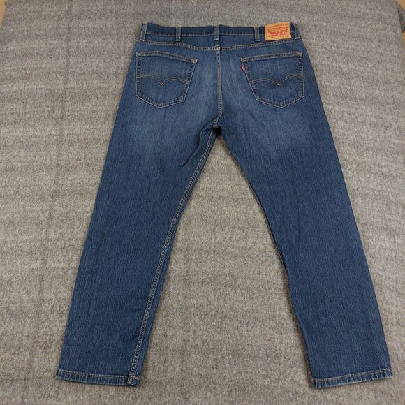 Levi’s 502 Jeans Men's 40x30 (Fit 38x28.5) Blue Regular Taper Medium Wash - Picture 3 of 9